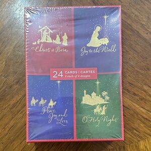 Christmas Card Set with Religious Designs